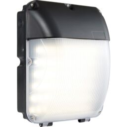 Loops Outdoor Wall Mounted Bulkhead Light - 30W Cool White LED - Photocell Sensor