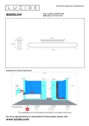 Lucide 'MADELON' Non Dimmable Stylish Decorative Bathroom LED Wall Light in Black - thumbnail 5