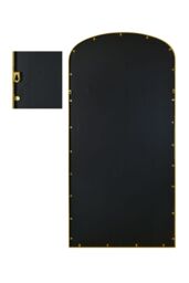 "MirrorOutlet Gold Metal Framed Arched Garden Wall Mirror 67""x33"" (170x85CM) - Size: 1 Pack" - thumbnail 5