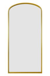 "MirrorOutlet Gold Metal Framed Arched Garden Wall Mirror 67""x33"" (170x85CM) - Size: 1 Pack" - thumbnail 3