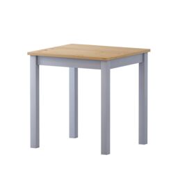 Comfy Living Ltd 3 Piece Wooden Dining Set Grey With Natural Tabletop - thumbnail 3