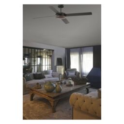 Netlighting Polea Ceiling Fan 132cm Brown 4 Blades - thumbnail 2