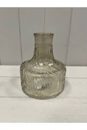 KDMD Smokey Brown Decorative Glass Bottle