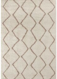 THE RUGS Moroccan Soft Shaggy Rugs & Runners Ivory & Beige Living Room - Size: 60 cm x 110 cm - thumbnail 2