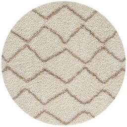 THE RUGS Moroccan Soft Shaggy Rugs & Runners Ivory & Beige Living Room - Size: 60 cm x 110 cm - thumbnail 5
