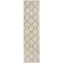 THE RUGS Moroccan Soft Shaggy Rugs & Runners Ivory & Beige Living Room - Size: 60 cm x 110 cm - thumbnail 8