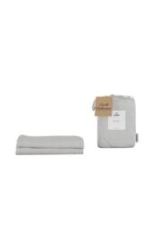 Panda London Panda Bamboo & French Linen Pillowcases (2-Pack) in Mid Grey