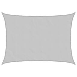 Berkfield Home Sun Shade Sail Light Grey 8x6 m 100% Polyester Oxford - thumbnail 2
