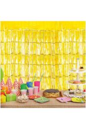Netagon Metallic Tinsel Curtain 2M x 1M Gold