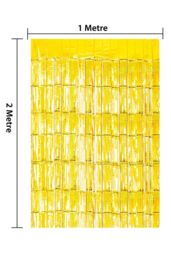 Netagon Metallic Tinsel Curtain 2M x 1M Gold - thumbnail 3
