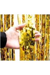 Netagon Metallic Tinsel Curtain 2M x 1M Gold - thumbnail 5