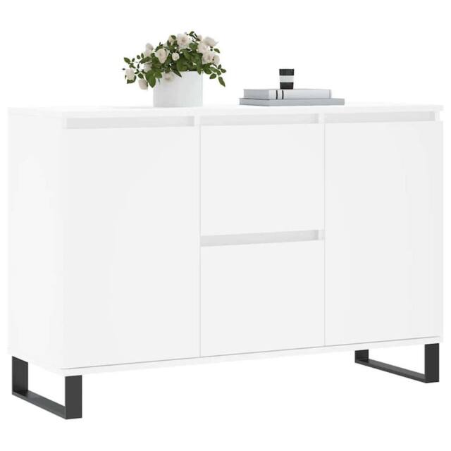 Berkfield Home Sideboard White 104x35x70 cm Engineered Wood - Size: 104 x 35 x 70 cm - image 1