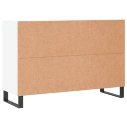 Berkfield Home Sideboard White 104x35x70 cm Engineered Wood - Size: 104 x 35 x 70 cm - thumbnail 8