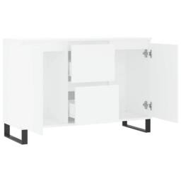 Berkfield Home Sideboard White 104x35x70 cm Engineered Wood - Size: 104 x 35 x 70 cm - thumbnail 6