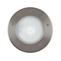 Eglo Riga 3 Stainless Steel Integrated LED Outdoor Recessed Ground Light, (D) 17cm in Silver - thumbnail 2