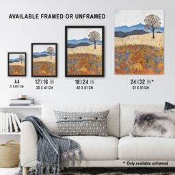 "Artery8 Colorado Countryside Floral Landscape Painting Wall Art Print - Size: W18"" x H24""" - thumbnail 3