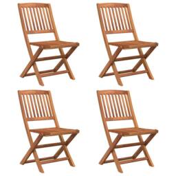 Berkfield Home 5 Piece Garden Dining Set Solid Wood Acacia in Brown - thumbnail 4