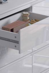 FWStyle High Gloss White Chest Of 8 Drawers - Stora - thumbnail 2
