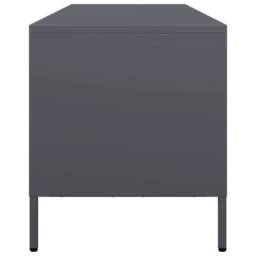 Berkfield Home TV Cabinet Anthracite 135x39x43.5 cm Cold-rolled Steel in Charcoal - thumbnail 6