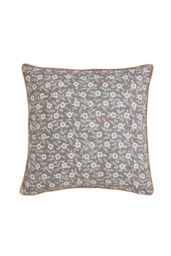 Helena Springfield 'Folk Ditsy' Cotton Cushion in Grey - Size: 45 cm x 45 cm