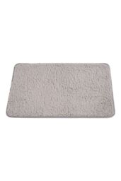 Living and Home Non-Slip Polyester Bath Mat in Grey - Size: 40 cm x 60 cm - thumbnail 2