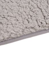 Living and Home Non-Slip Polyester Bath Mat in Grey - Size: 40 cm x 60 cm - thumbnail 5