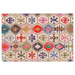 Berkfield Home Rug Washable Multicolour 120x180 cm Anti Slip - Size: 100 cm diameter - thumbnail 3
