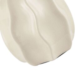 Happy Homewares Designer Gloss Ceramic Table Lamp Base with Crackle Design in Cream - thumbnail 8