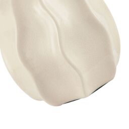 Happy Homewares Designer Gloss Ceramic Table Lamp Base with Crackle Design in Cream - thumbnail 6