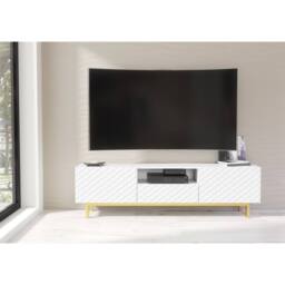 Mex Furniture LTD TV Unit Diamond Luxe 180cm - White - thumbnail 2