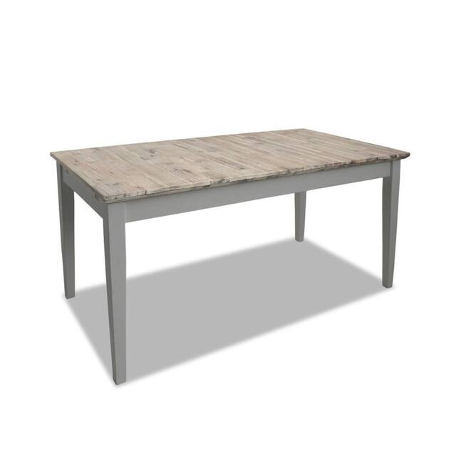 Statement Furniture Florence Rectangle Extendable Kitchen Dining Table in Light Grey - image 1