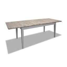 Statement Furniture Florence Rectangle Extendable Kitchen Dining Table in Light Grey - thumbnail 3