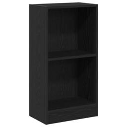Berkfield Home Decorative Bookcase Black Oak 40x24x76 cm Engineered Wood - Size: 40 x 24 x 76 cm - thumbnail 3