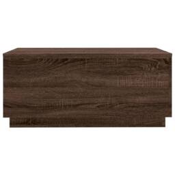 Berkfield Home Coffee Table with LED Lights Brown Oak 90x50x40 cm - Size: 90 x 50 x 40 cm - thumbnail 7