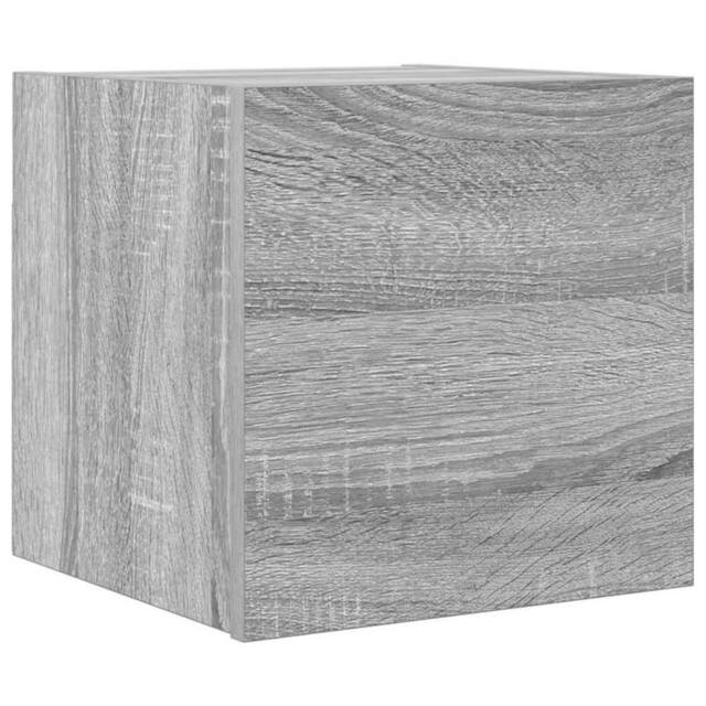 Berkfield Home Wall Mounted TV Cabinet Grey Sonoma 30.5x30x30 cm - image 1