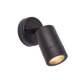 Netlighting Palin Outdoor Spotlight Matt Black Glass IP44 GU10