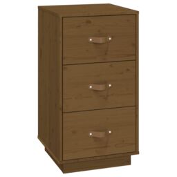 Berkfield Home Bedside Cabinets 2 pcs Honey Brown 40x40x75 cm Solid Wood Pine - Size: 40 x 40 x 75 cm - thumbnail 6