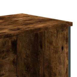 Berkfield Home Classic Book Cabinet Smoked Oak 80x31x169 cm Engineered wood in Brown - Size: 80 x 31 x 169 cm - thumbnail 7