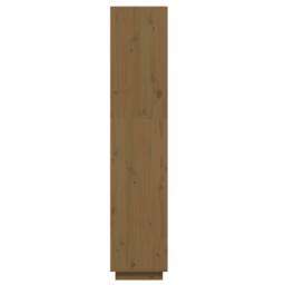 Berkfield Home Book Cabinet/Room Divider Honey Brown 40x35x167 cm Solid Wood Pine - Size: 40 x 35 x 167 cm - thumbnail 6