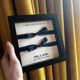 Afewhometruths Personalised Cotton Anniversary Gift in Black - thumbnail 2