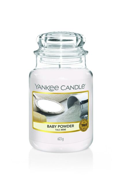 Yankee Candle Women's Baby Powder Large Candle Jar in White