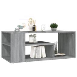 Berkfield Home Coffee Table Grey Sonoma 100x50x40 cm Engineered Wood - Size: 100 x 50 x 40 cm - thumbnail 5