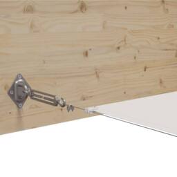 Berkfield Home Vertical Awning White 140x800 cm Oxford Fabric - thumbnail 3