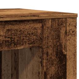 Berkfield Home Coffee Table Old Wood 102x55x42 cm Engineered Wood in Brown - Size: 102 x 55 x 42 cm - thumbnail 7