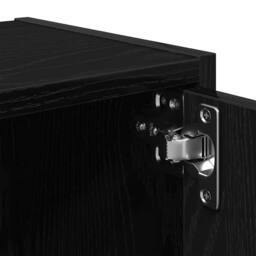 Berkfield Home Bookcase Black Oak 40x24x102 cm Engineered Wood - Size: 40 x 24 x 102 cm - thumbnail 9