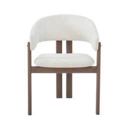 BTM Set of 2/4/6 Linen Dining Chairs with Metal Frame in Beige - Size: 6 Pack - thumbnail 8