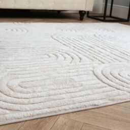 OHS Tufted Arches Rug Soft Floor Carpet Non Slip Area Mat in Stone - Size: 66 cm x 200 cm - thumbnail 2