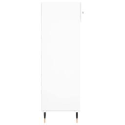 Berkfield Home Shoe Cabinet White 60x35x105 cm Engineered Wood - Size: 60 x 35 x 105 cm - thumbnail 7