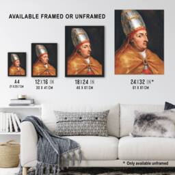 Artery8 Peter Paul Rubens Portrait of Pope Nicholas V Framed Wall Art Print - Size: A4 - thumbnail 3