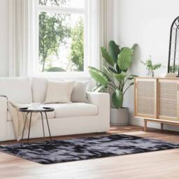 Berkfield Home Shaggy Rug High Pile NAVARRA Dark Grey 130x200 cm Polyester - Size: Medium - thumbnail 2